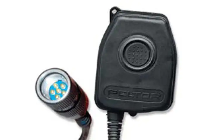 3M Peltor Push-To-Talk Adaptor FRS Single Jack Radios NATO